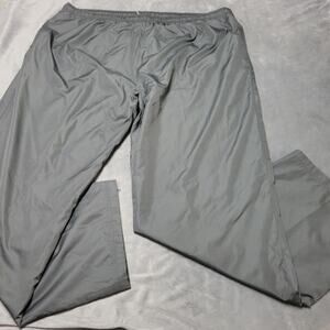 Saddlebred Track Pant‎ Mens XXL Grey Drawstring Waist Pockets Flat Front Zip Leg